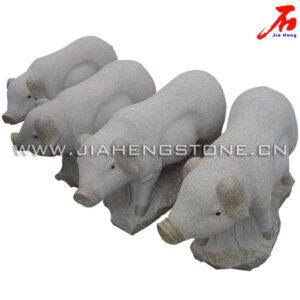 供应动物石雕 小猪雕刻 小猪雕塑 小猪石雕1
