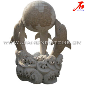 供应园林石雕 海豚雕刻 海豚石雕 海豚雕塑1