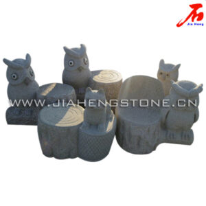 供应动物造型椅子雕刻 动物椅子石雕 花岗岩椅子