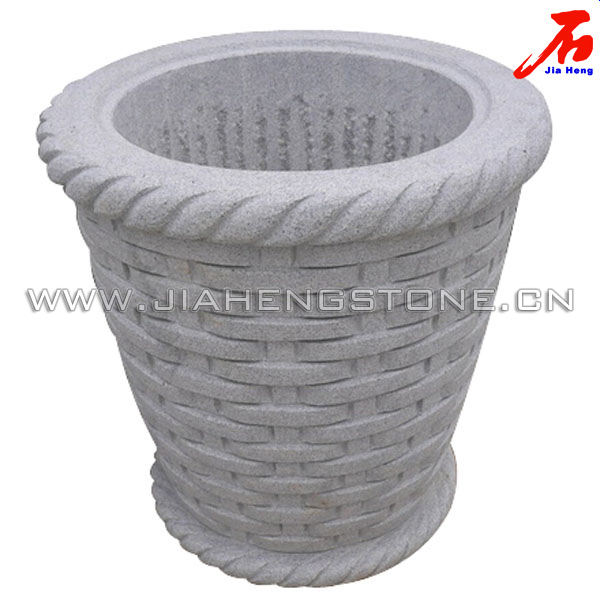 供应各种工艺花盆石雕 中式石雕花盆 欧式石雕花盆2