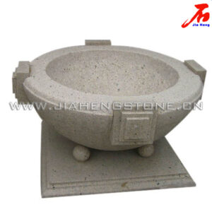 供应园林景观花钵 花盆花钵 石花钵