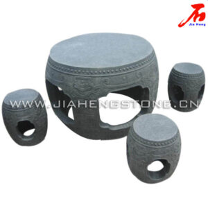 供应石材桌椅雕刻 桌椅石雕 园林桌椅雕刻