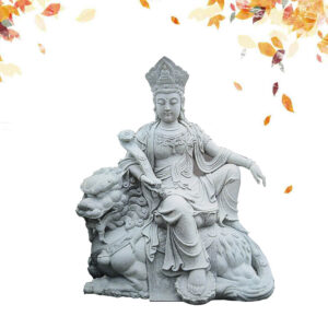 28 文殊菩萨花岗岩雕刻